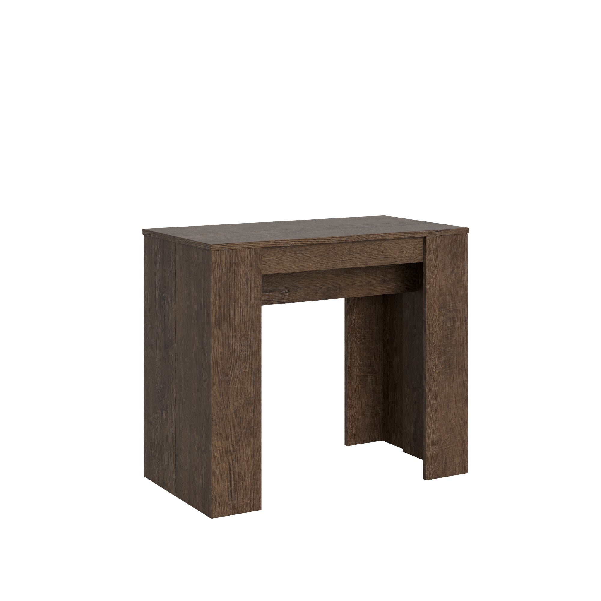 foto del prodotto consolle allungabile 90 204x48x77 cm in nobilitato marrone