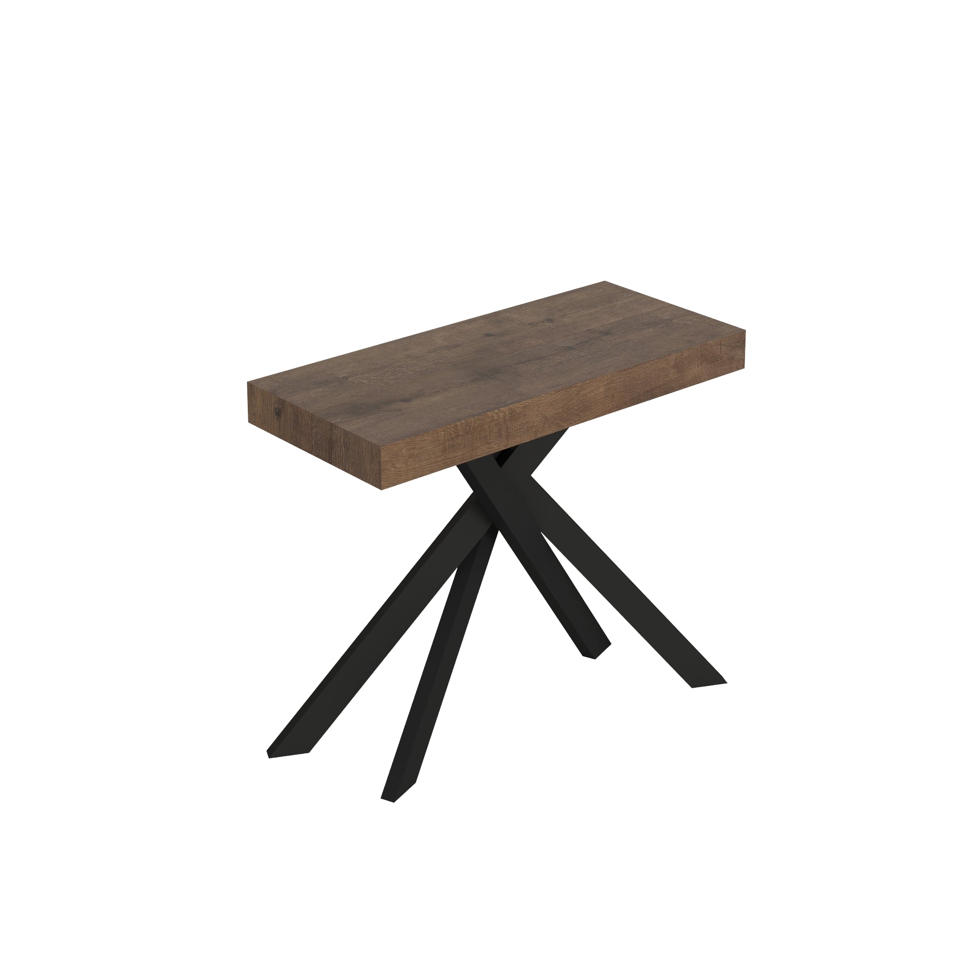foto del prodotto consolle allungabile 90 300x40x77 cm saki premium noce gambe antracite