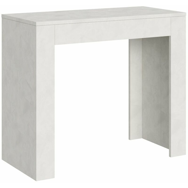 foto del prodotto consolle allungabile 90 302x42x76.8 cm in nobilitato bianco