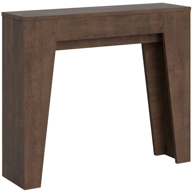foto del prodotto consolle allungabile 90x25 181 cm pannelli in nobilitato narrow noce