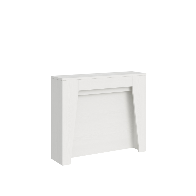 foto del prodotto consolle allungabile 90x25 211 cm anea bianco frassino