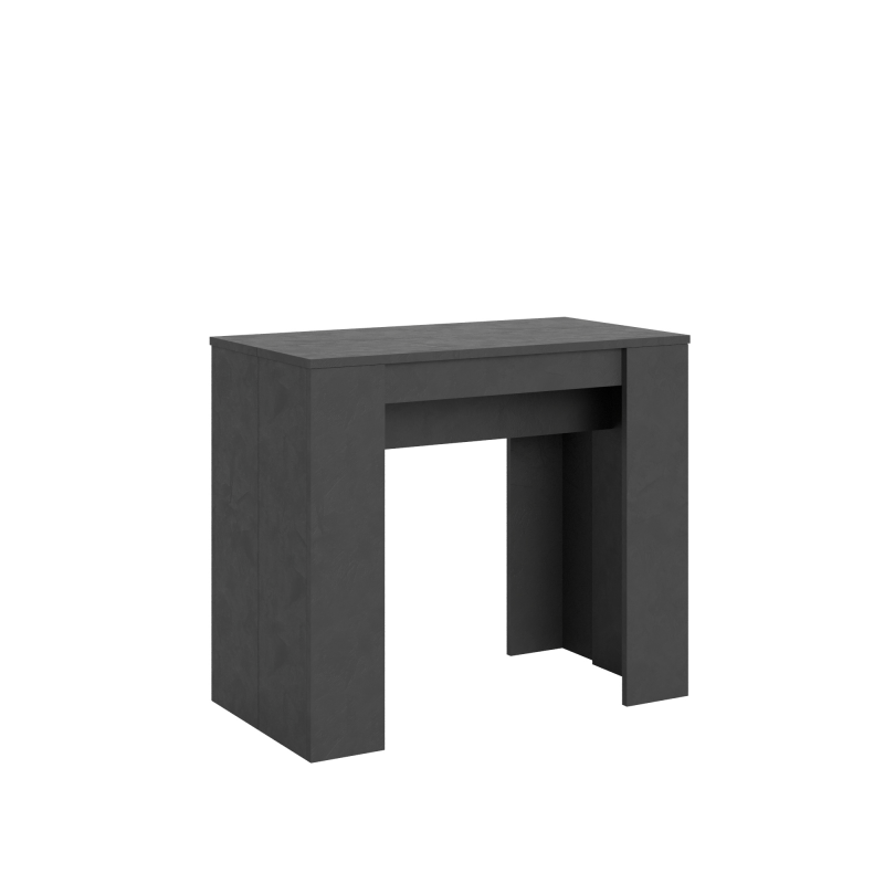 foto del prodotto consolle allungabile 90x40 308 cm basic antracite spatolato