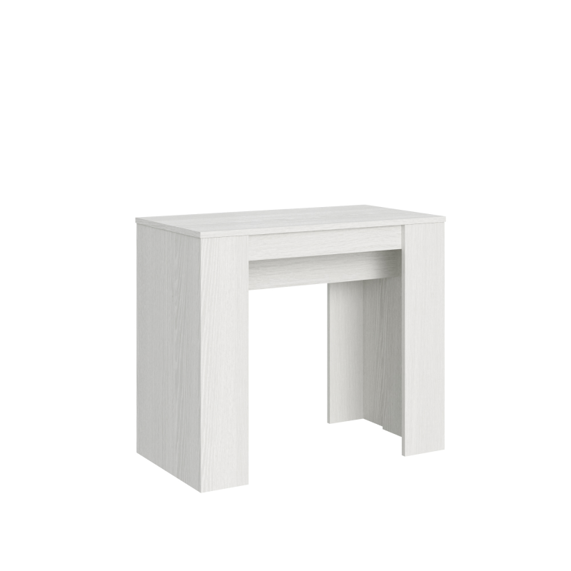 foto del prodotto consolle allungabile 90x40 308 cm basic bianco frassino