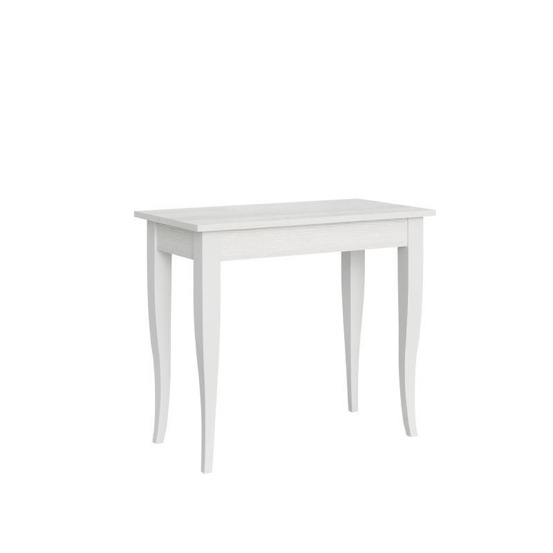 foto del prodotto consolle allungabile 90x48 204 cm sciabola small bianco frassino