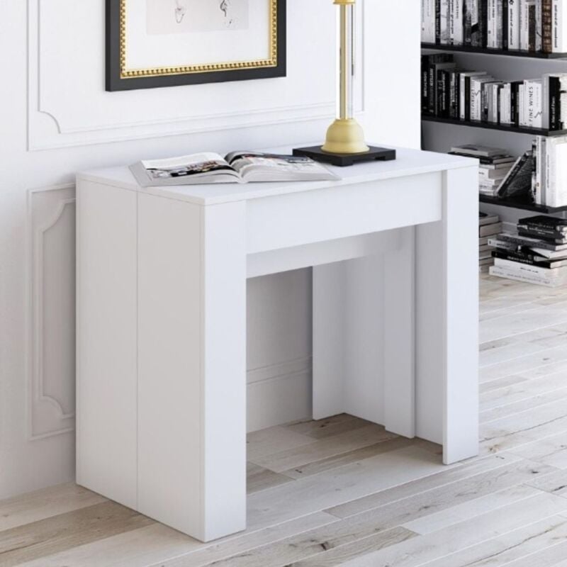 foto del prodotto consolle allungabile luka 90x51,6x76,6h cm colore bianco