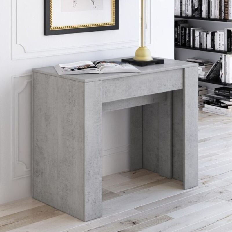 foto del prodotto consolle allungabile luka 90x51,6x76,6h cm colore cemento