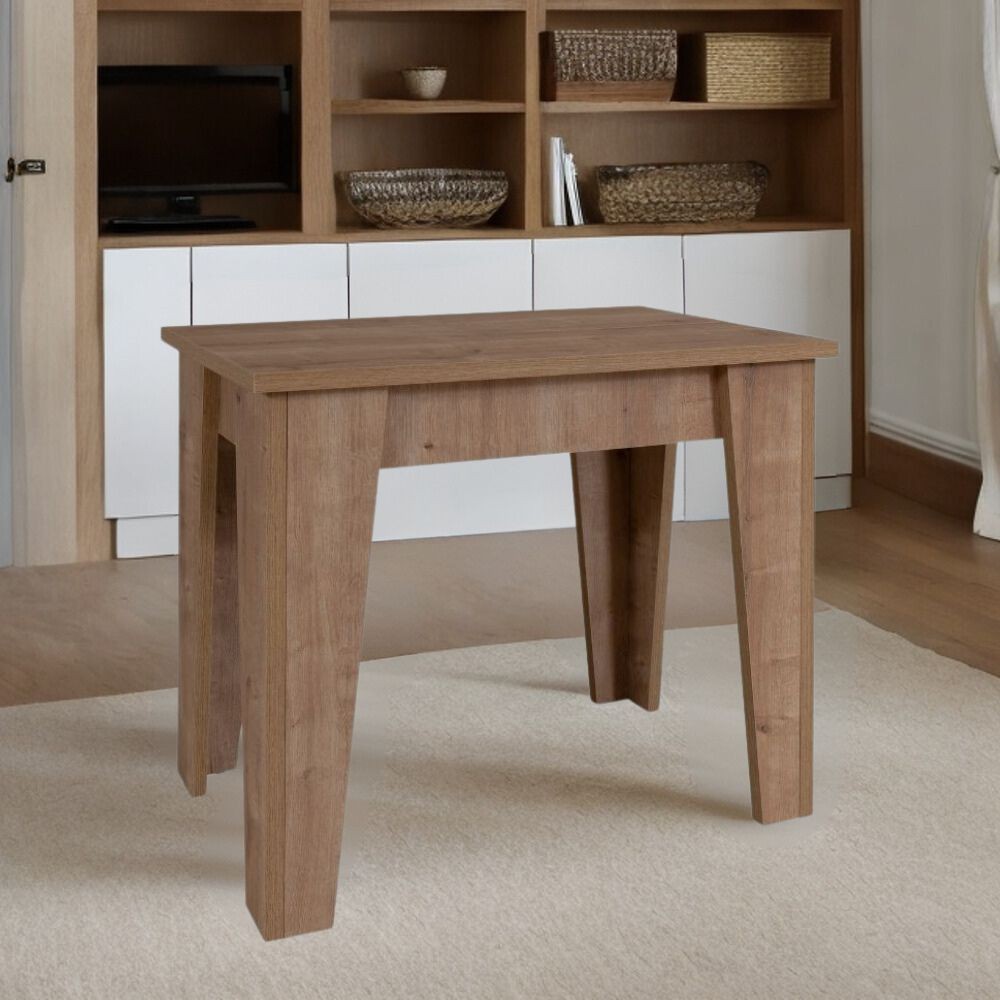 foto del prodotto consolle allungabile natron 50x90 cm colore rovere