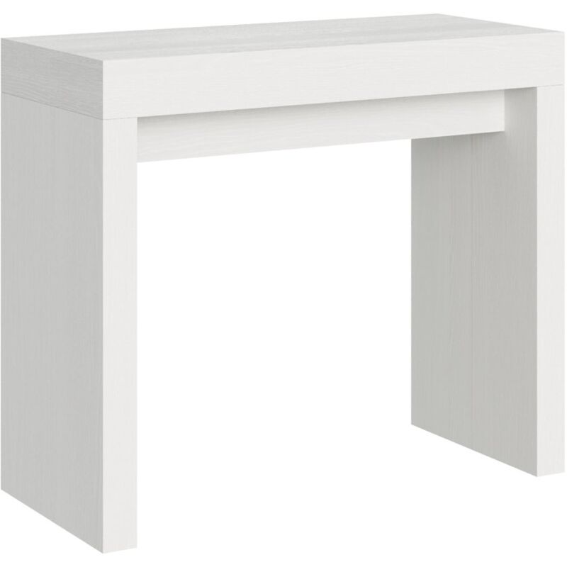 foto del prodotto consolle allungabile roxell bianco frassino 90x40/196 cm