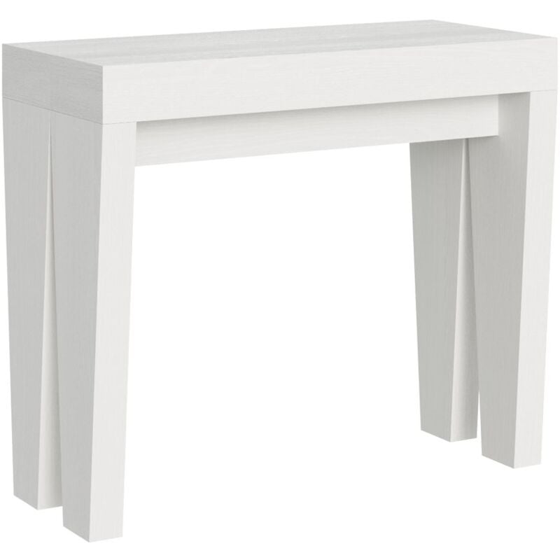 foto del prodotto consolle allungabile spimbo bianco frassino 90x40/300 cm