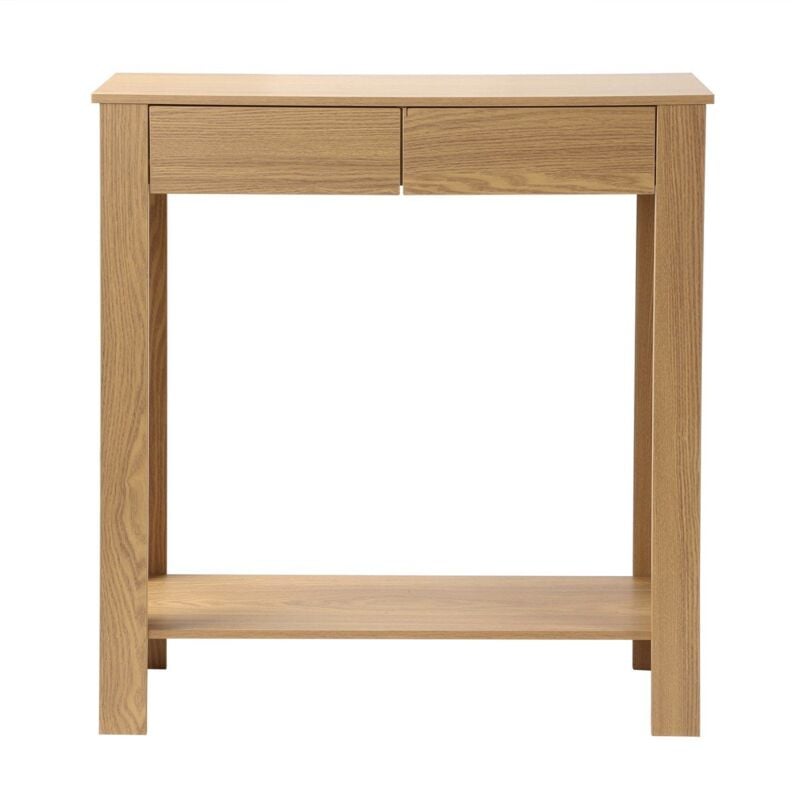 foto del prodotto consolle alta con 2 cassetti decor rovere l79 cm