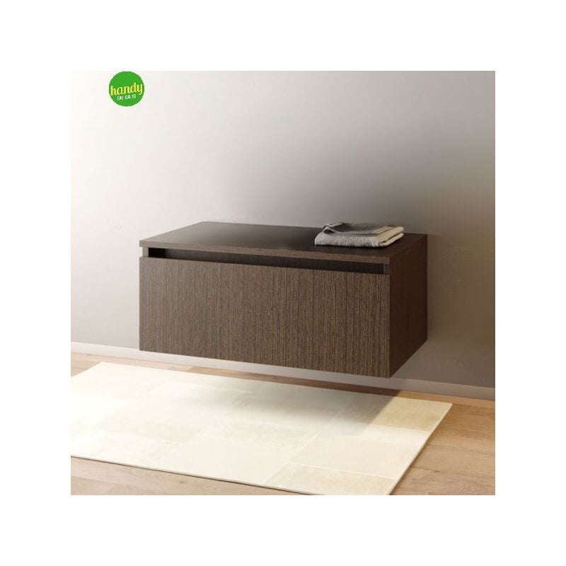 foto del prodotto consolle cassettone sospeso mobo 80x46x30 cm tabacco