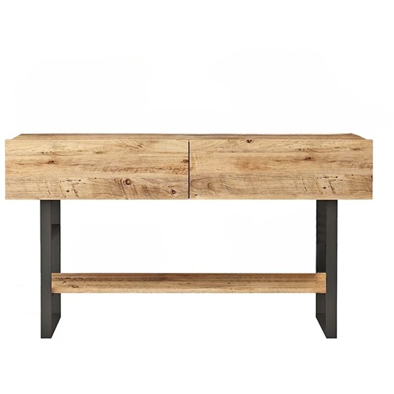 foto del prodotto consolle con 2 ante ribaltabili e 1 ripiano in decorazione pino atlantico l138,8 cm