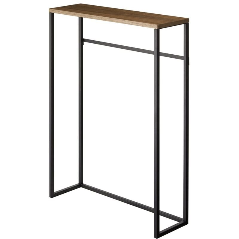 foto del prodotto consolle d ingresso in metallo bianco e legno l60 cm