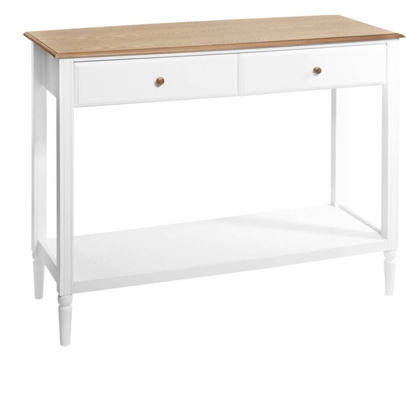 foto del prodotto consolle in legno bianco solen l110cm atmosphera cr ateur d int rieur