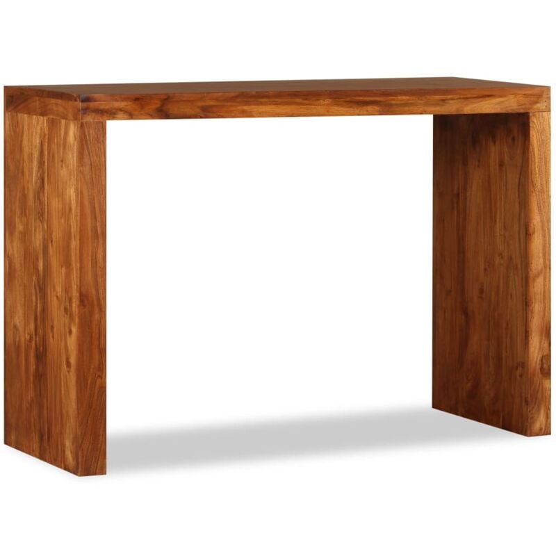 foto del prodotto consolle in legno massello con finitura color miele 110 x 40 x 76 cm dec031747