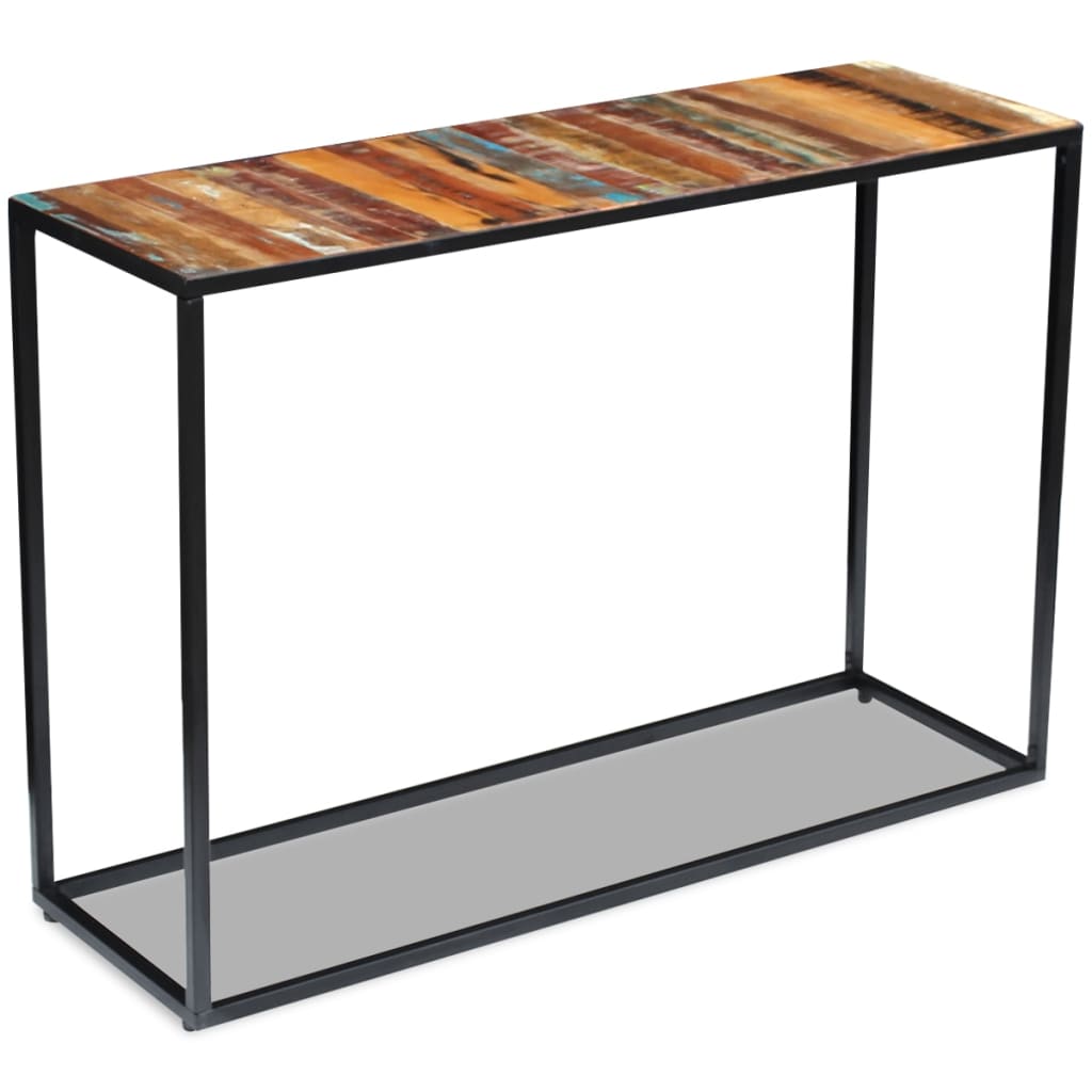 foto del prodotto consolle in legno massello recuperato 110x35x76 cm cod mxl 18942