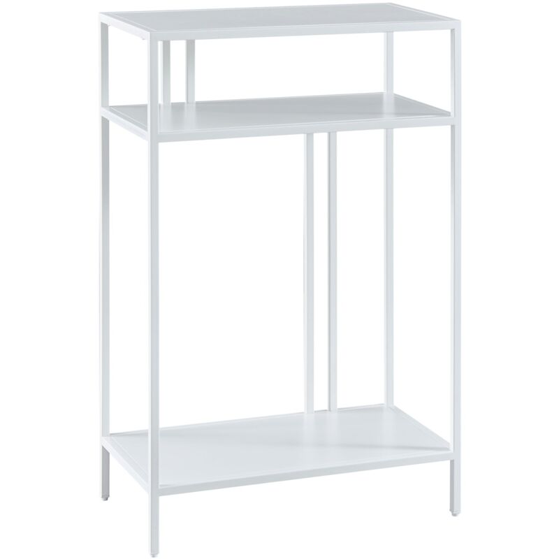 foto del prodotto consolle in metallo 85 x 55 x 30 cm bianco 030008583