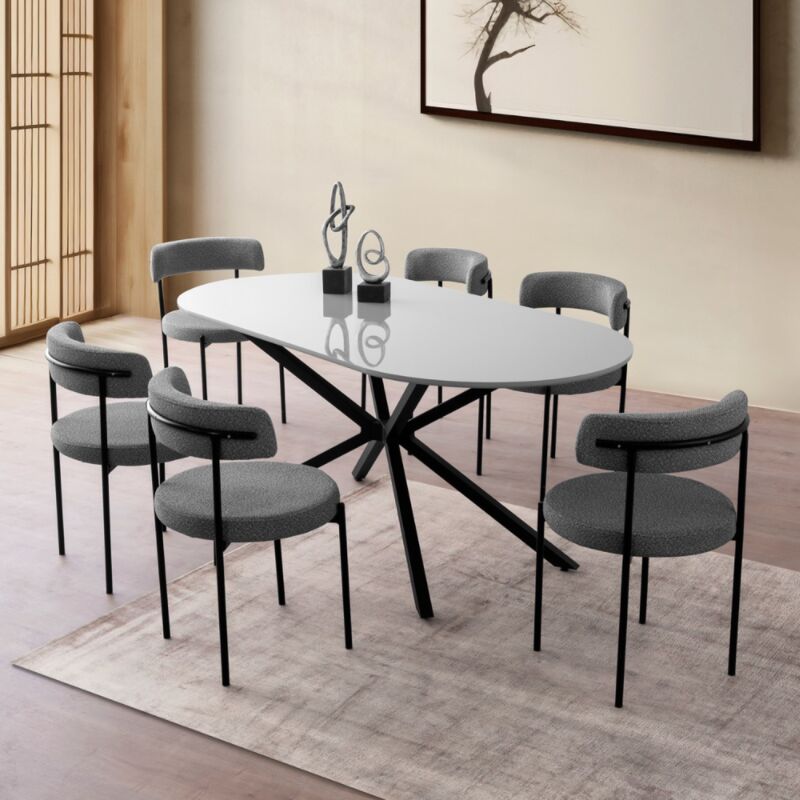 foto del prodotto consolle in stile industriale legno e nero 140 cm karvia