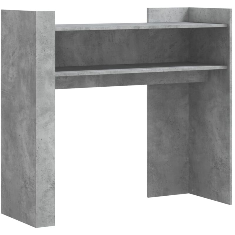 foto del prodotto consolle moderna per ingresso con vano portaoggetti, 100 x 35 x 90 cm, in mdf grigio dec032012