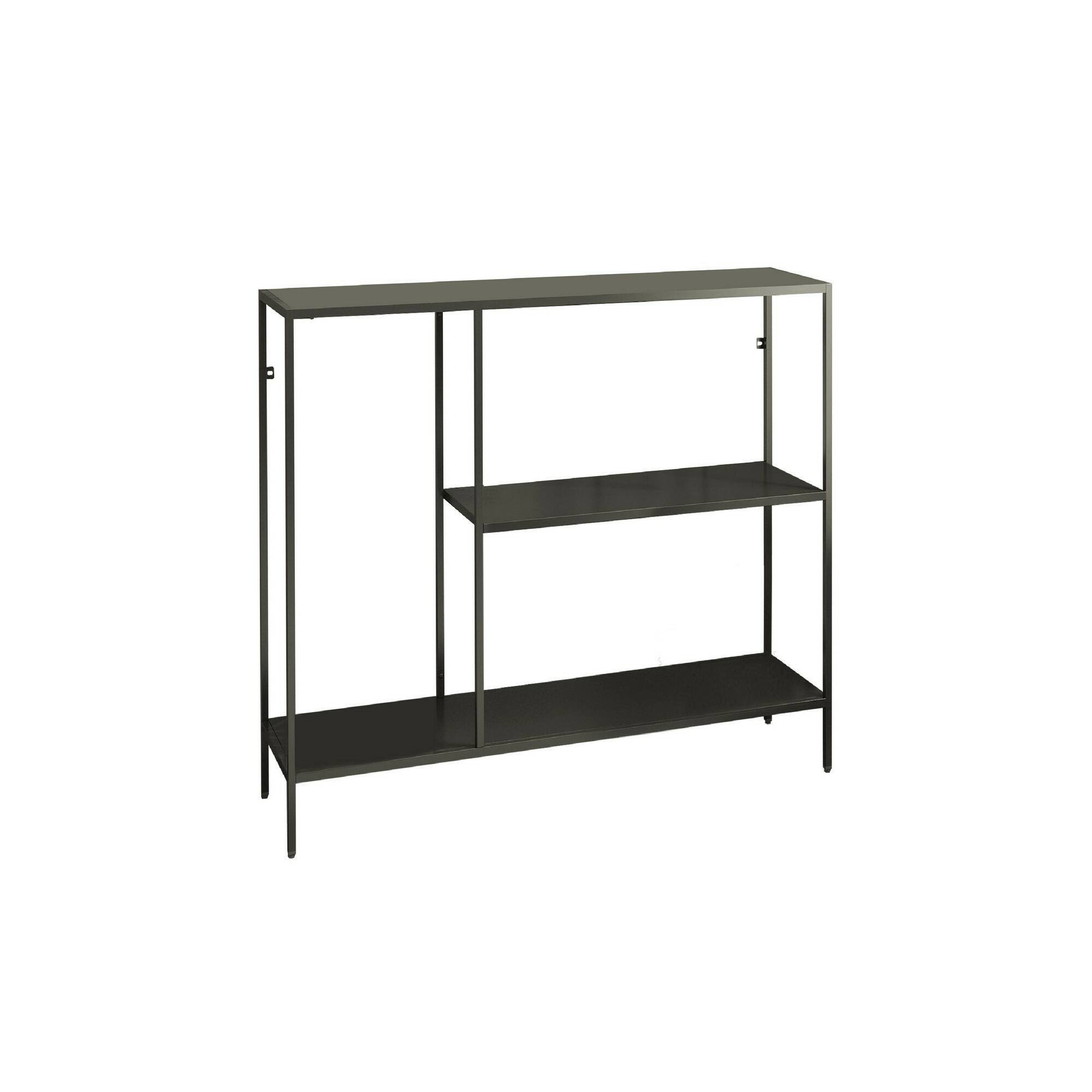 foto del prodotto consolle noto, tavolo multiuso, mobiletto d'appoggio, scrivania da corridoio, 80x30 h80 cm, ardesia