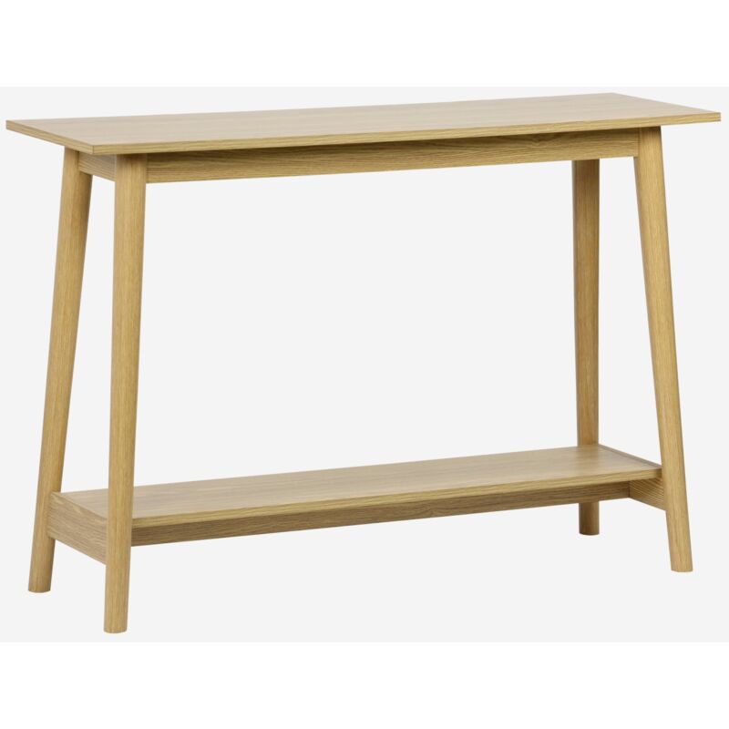 foto del prodotto consolle scandinava effetto legno di noce, 110cm