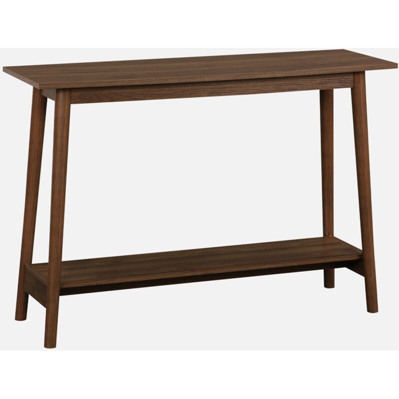foto del prodotto consolle scandinava effetto legno di noce, 110cm, marrone