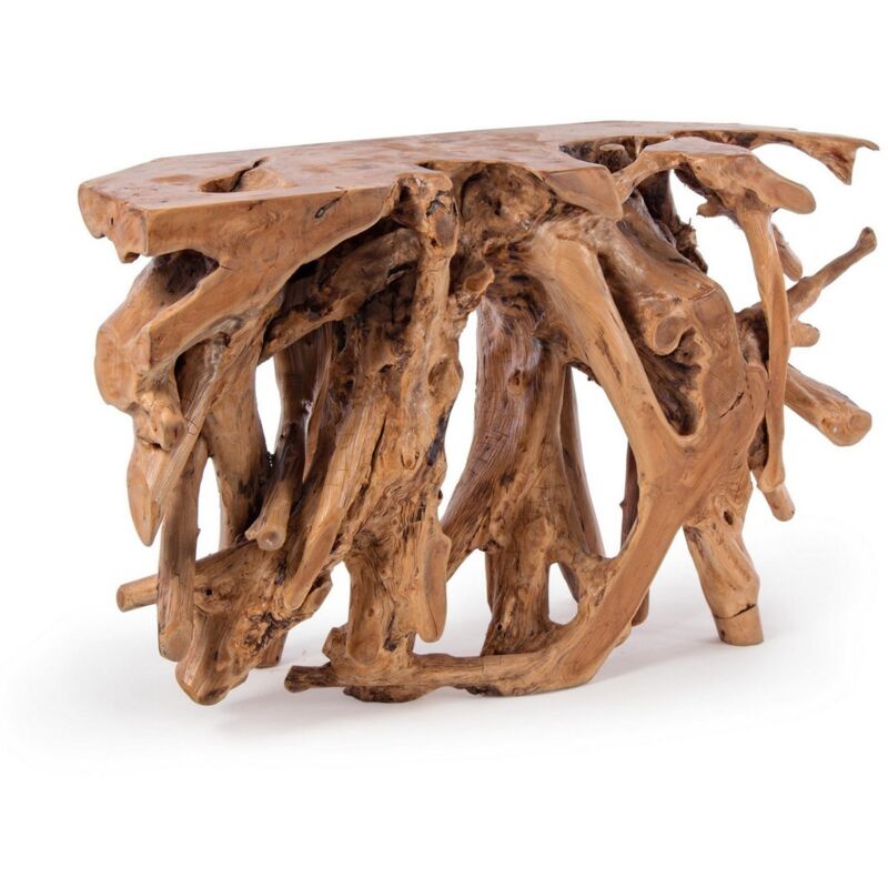 foto del prodotto consolle solidad struttura in radici di teak originali per decorazioni ambienti