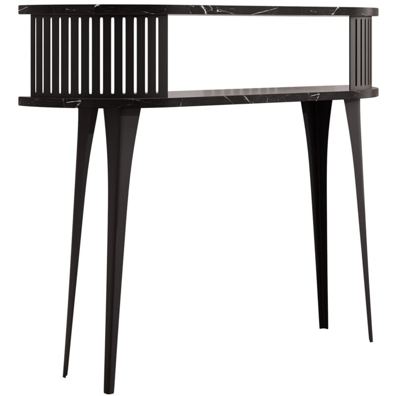foto del prodotto consolle sordore 111, nero marmo nero, 89x100x25cm