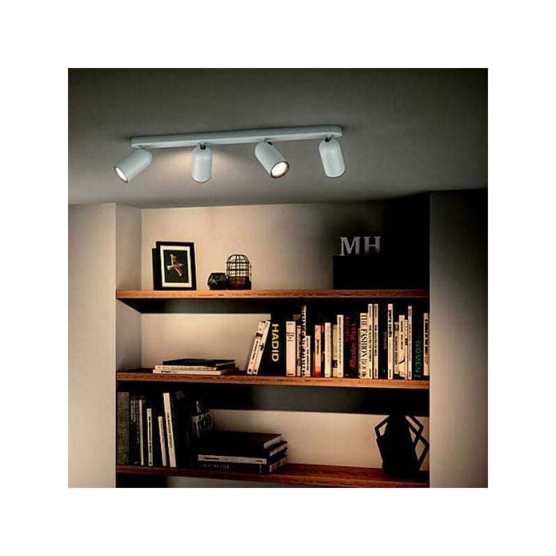 foto del prodotto consumer spot pongee 4xgu10 da interno ip20 colore bianco 915005531401 50584 31 pn 5058431pn philips