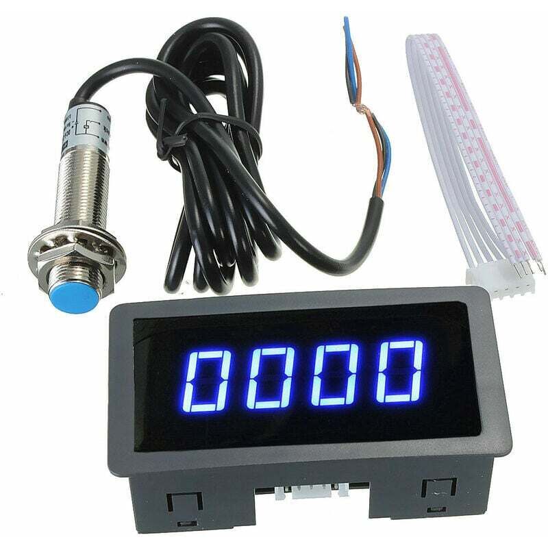foto del prodotto contagiri digitale a 4 led blu sensore di prossimit hall