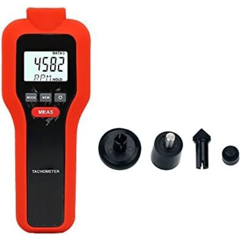 foto del prodotto contagiri digitale mengshen 2 in 1 con e senza contatto, tester di rotazione th 522