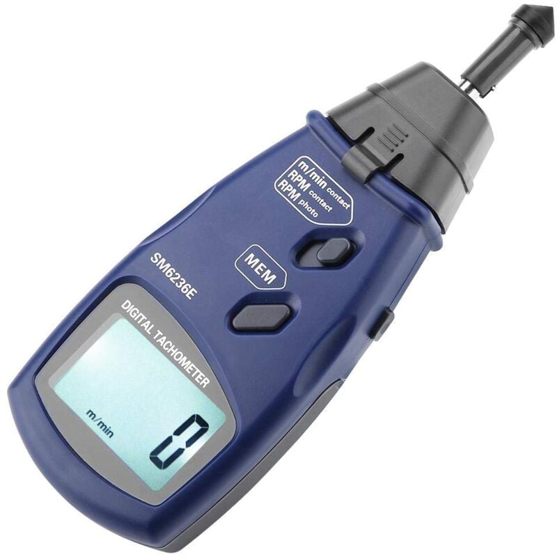 foto del prodotto contagiri digitale, sm6236e contagiri digitale contatto nuovo mantenimento automatico della memorizzazione dei dati con retroilluminazione e dati
