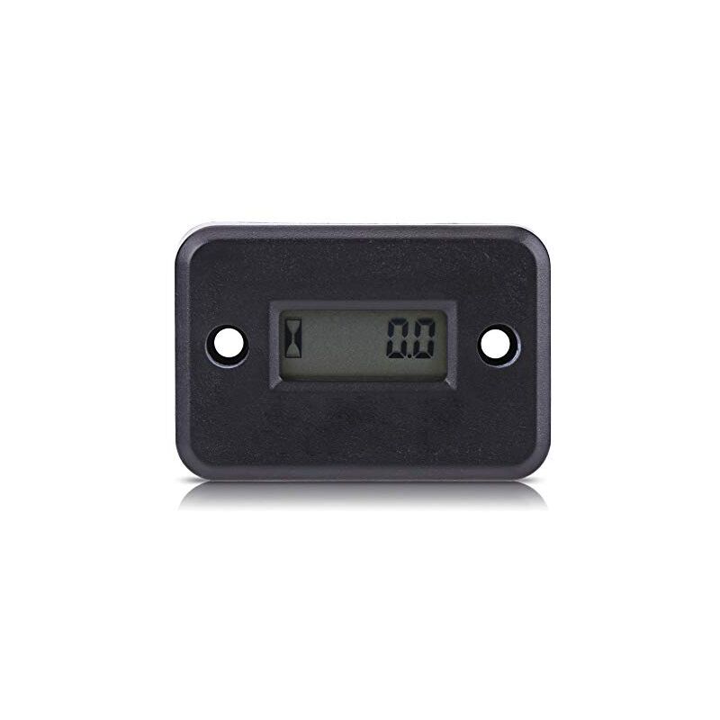 foto del prodotto contaore di vibrazione wireless, contaore di vibrazione digitale wireless per macchina vibrante moto atv barca marina nero 