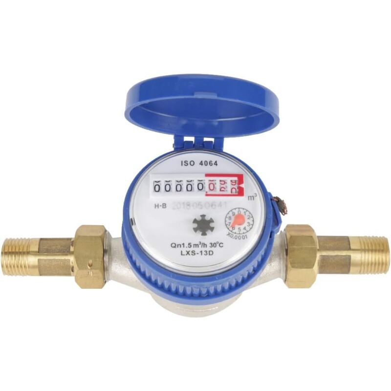 foto del prodotto contatore dell acqua contatore dell acqua fredda flusso 15mm 1 2 pollice con raccordi per casa e giardino
