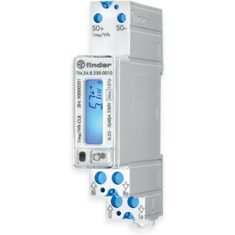 foto del prodotto contatore di energia digitale 40a 7m.24.8.230.0010 7m2482300010 finder