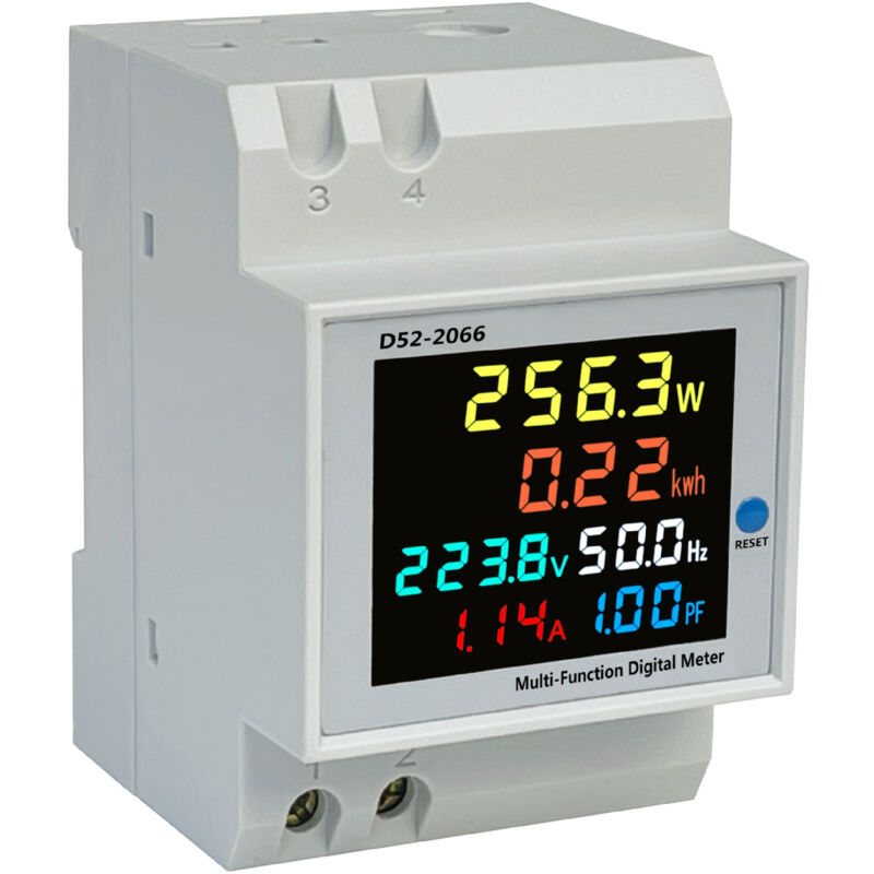 foto del prodotto contatore di energia digitale aiperq ac40 300v 100a contatore elettrico monofase