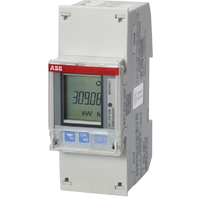 foto del prodotto contatore di energia eq monofase rs485 220 240v 5a per guida din abb b213121