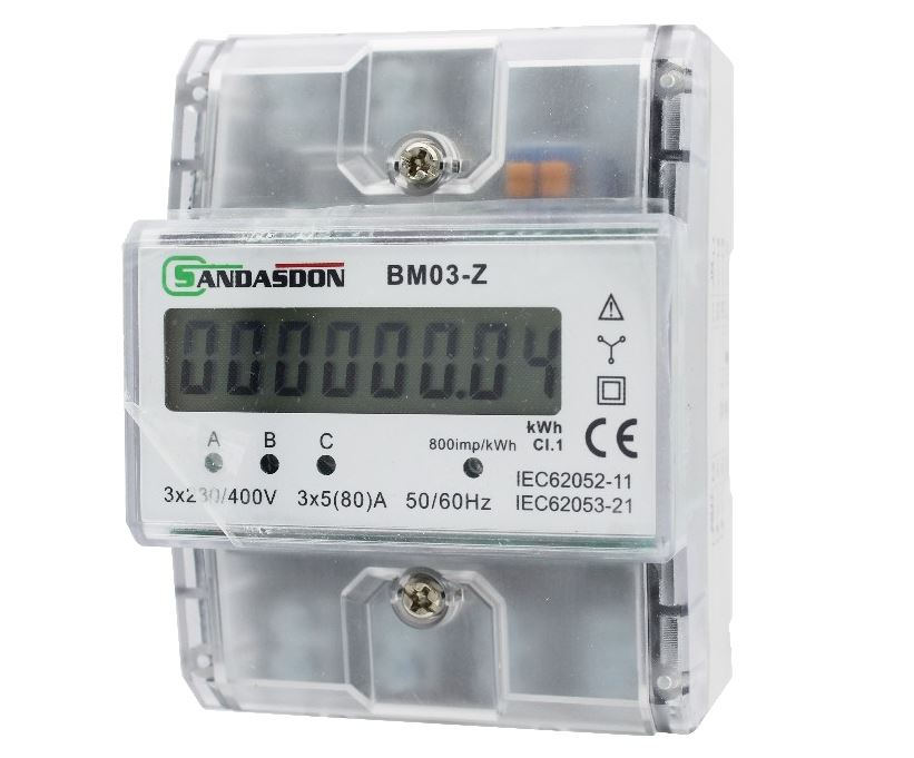 foto del prodotto contatore di energia sottolettore trifase 4m