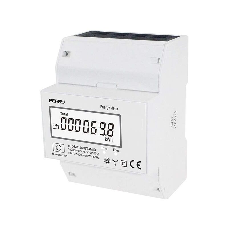 foto del prodotto contatore di energia trifase 100a con display perry 1sdsd10cet4mid
