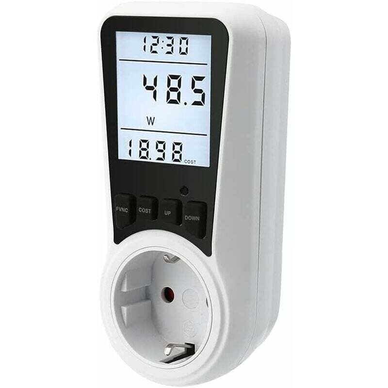 foto del prodotto contatore elettrico per presa, contatore energia, contatore costo energia, contatore costo elettricit , presa contatore elettrico, contatore consumo