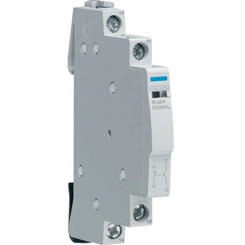 foto del prodotto contatto ausiliare1na 1nc 240vac 6a 0.5m hager cod. esc080 
