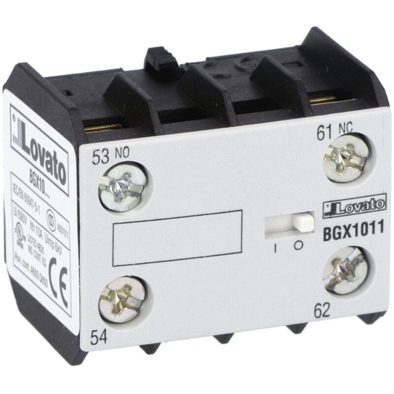 foto del prodotto contatto ausiliario lovato per mini contattore 1na 1nc 11bgx1011