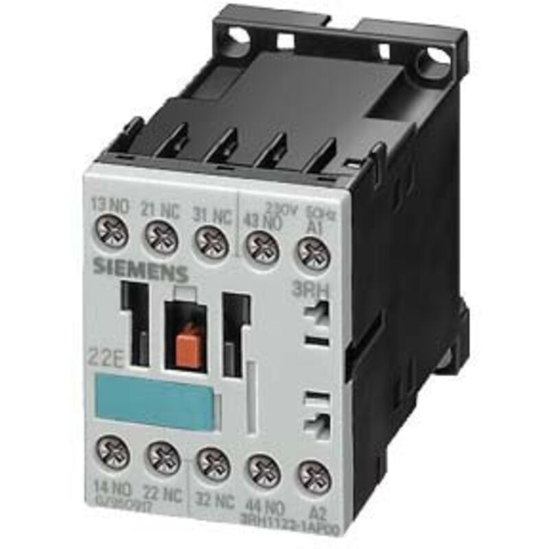 foto del prodotto contatto ausiliario s00 2l 2r 110v 50 60hz siemens cod. 3rh11221af00 