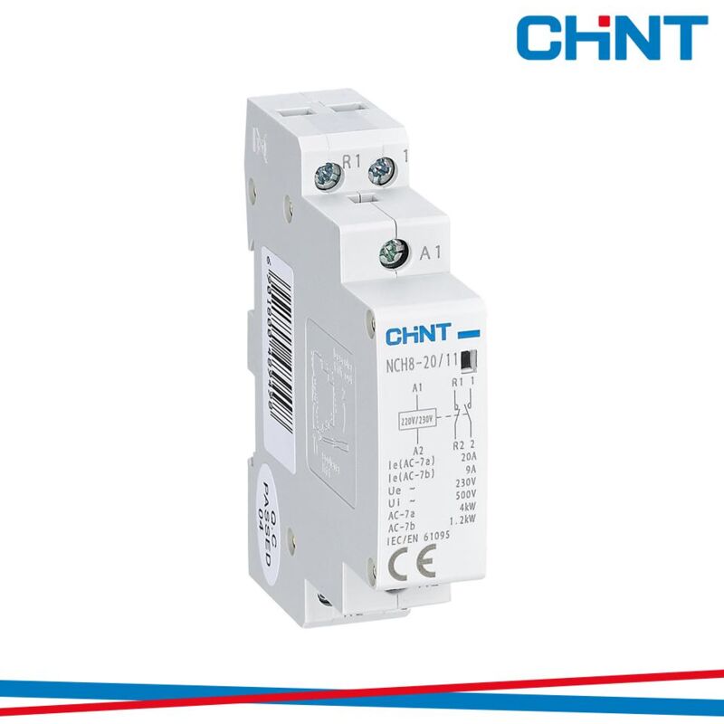 foto del prodotto contattore 20a 230v 1nc no 1m