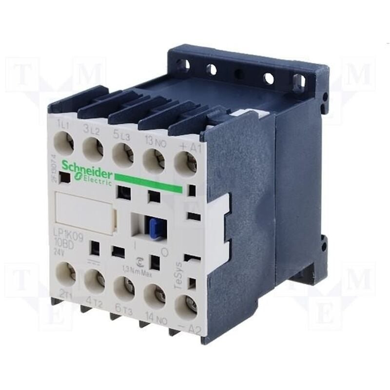 foto del prodotto contattore 9a ac 3 4kw a 400v tesys lp1 k 3 poli schneider cod. lp1k0910bd 