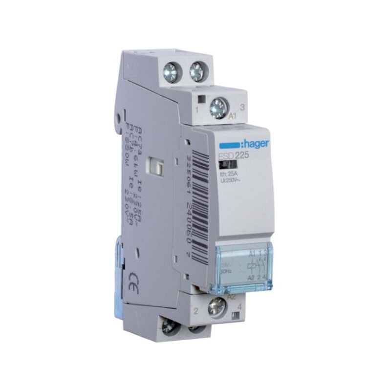 foto del prodotto contattore eco 2na 24vac 25a 1m esd225 hager