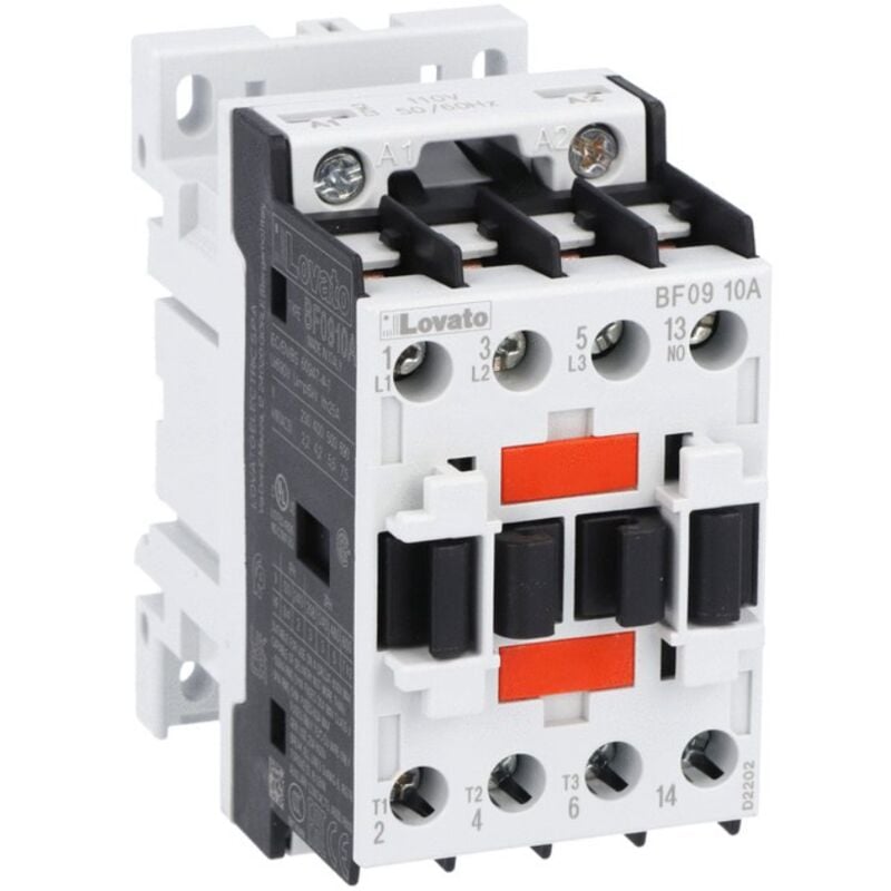 foto del prodotto contattore lovato tripolare 9a bobina in ac 24vac bf0910a024