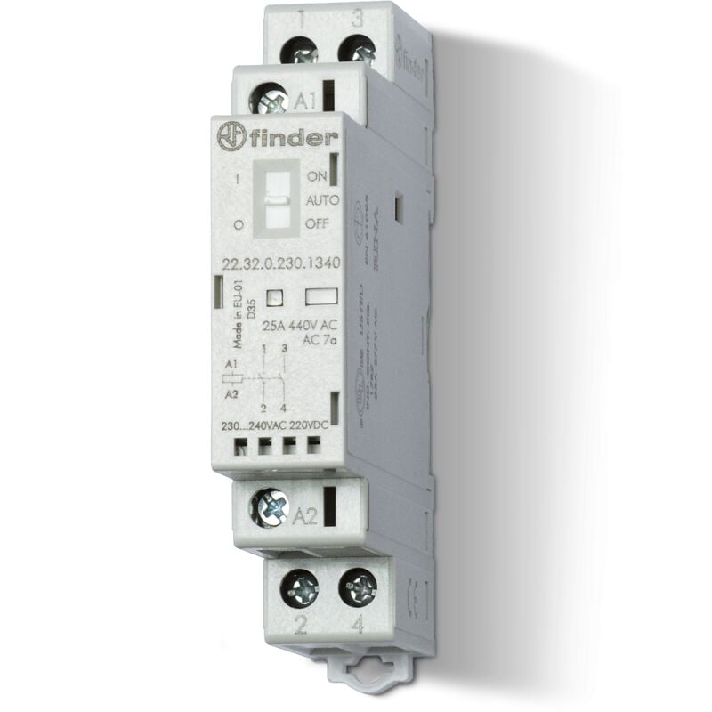 foto del prodotto contattore modulare 25a 2 contatti finder 223200244340
