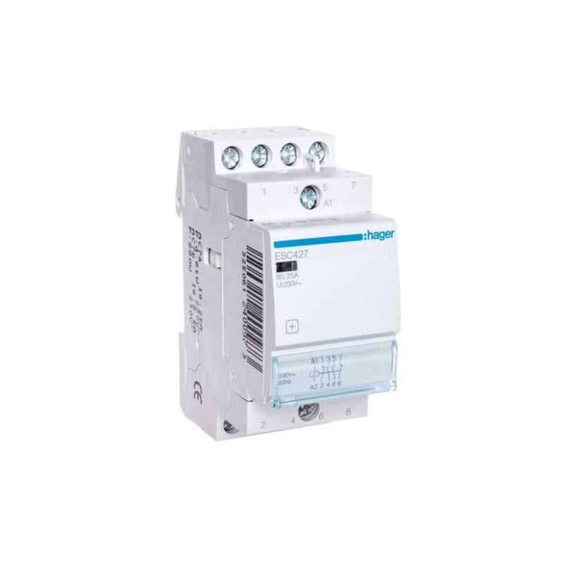 foto del prodotto contattore modulare 25a 2no 2nc 230v ac esc427