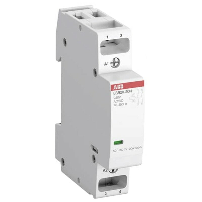 foto del prodotto contattore modulare abb 20a 2na 230 vac esb2020n06